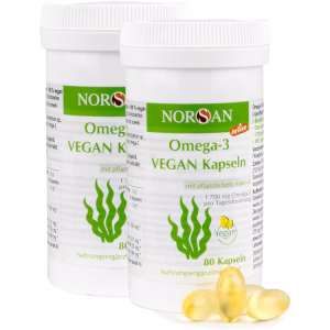 Fischöl omega3 vergleich NORSAN Omega-3 Vegan Kapseln